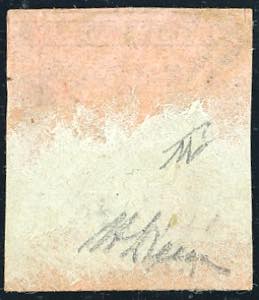 1852 - 10 cent. rosa chiaro, senza ... 