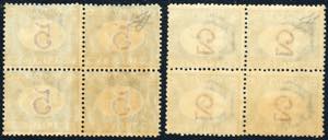 1903 - 2 e 5 lire azzurro e ... 