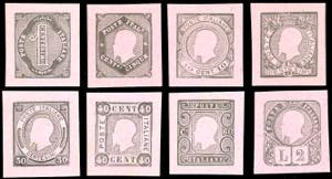 1863 - Saggi Grazioli, serie completa di 8 ... 