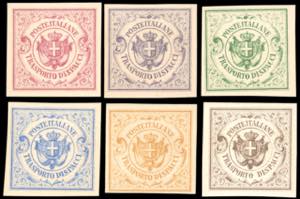 1864 - Trasporto dispacci, sei saggi Hummel, ... 