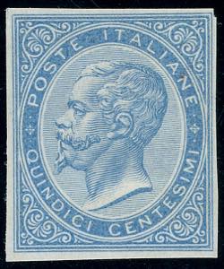 1865 - 15 cent. III tipo senza soprastampa, ... 