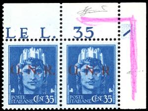 1943 - 35 cent. soprastampa G.N.R. di ... 