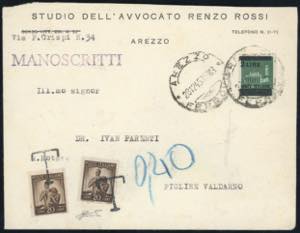 1945 - 2 lire su 25 cent. Monumenti ... 