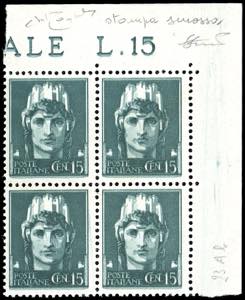 1945 - 15 cent., emisisone di Novara (526), ... 