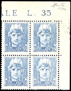 1945 - 35 cent., emissione di Novara, stampa ... 