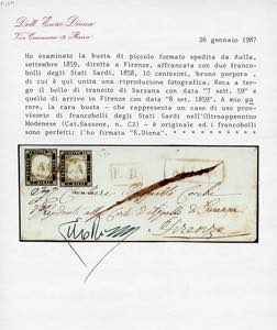 1859 - 10 cent. bruno porpora IV ... 
