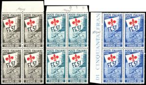 1951 - Ginnici, serie completa (661/663), ... 