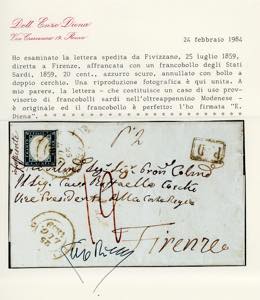 1859 - 20 cent. IV emissione di ... 