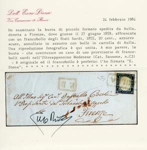 1859 - 20 cent. IV emissione di ... 