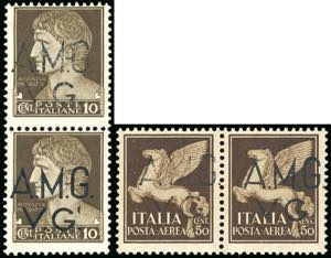 1945 - 10 cent., 50 cent. Imperiale (1,A1), ... 