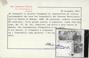 1859 - 20 cent. ardesia violaceo e ... 