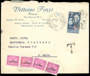 SEGNATASSE 1950 - 20 lire, soprastampa su ... 