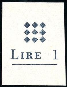 GUIDIZZOLO 1945 - 1 lira, prova della ... 