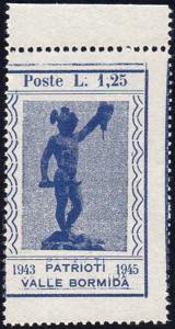 VALLE BORMIDA 1943 - 1,25 lire Perseo, ... 