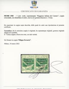 FIUME 1920 - 5 cent. soprastampato ... 