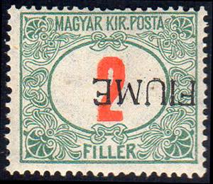 FIUME SEGNATASSE 1918 - 2f, soprastampa ... 