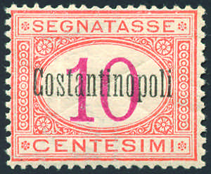 COSTANTINOPOLI SEGNATASSE 1922 - 10 cent. ... 
