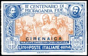 1923 - 1 lira Propaganda Fide, prova ... 