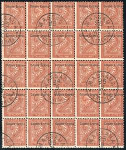 1893 - 2 cent. bruno rosso, De La Rue ... 