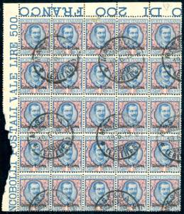 1903 - 5 lire Floreale soprastampato (29), ... 