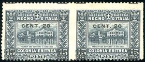 1916 - 20 su 15 cent. Soggetti Africani ... 