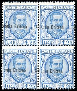 1928 - 1,25 lire soprastampato Colonia ... 