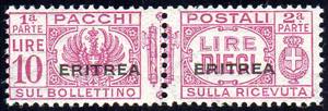 PACCHI POSTALI 1936 - 10 lire fascio al ... 