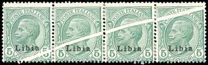 1912 - 5 cent. Leoni soprastampato (3), ... 