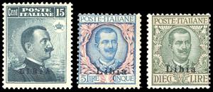 1912/15 - 15 cent. grigio nero, 5 lire ... 