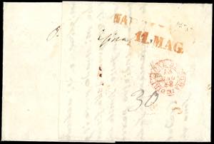 1858 - 20 grana rosa brunastro, I ... 