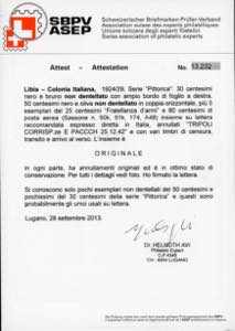 1942 - 30 cent. Pittorica senza ... 