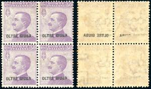 1925 - 50 cent. Michetti (10), blocco di ... 