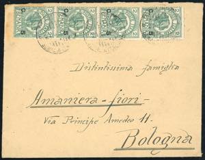 1920 - 5 cent. su 2 b. Elefanti (11), ... 