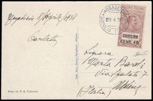 1938 - 40 cent. su 50 cent. marca da bollo, ... 