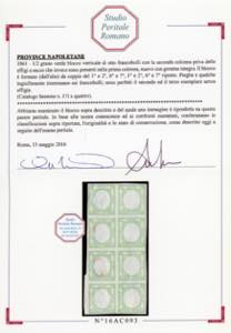 1861 - 1/2 tornese verde, coppia ... 