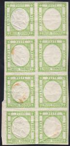 1861 - 1/2 tornese verde, coppia di cui uno ... 