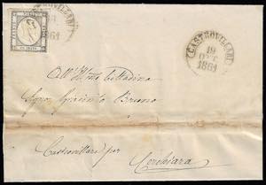 1861 - 1 grano grigio scuro (19a), perfetto, ... 