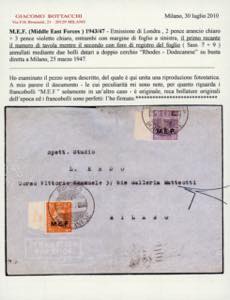 M.E.F. 1943 - 2 p. arancio chiaro ... 