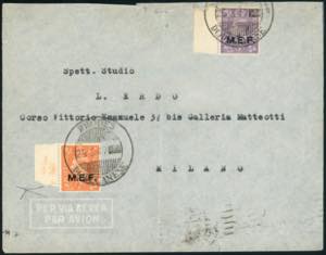 M.E.F. 1943 - 2 p. arancio chiaro e 3 p. ... 