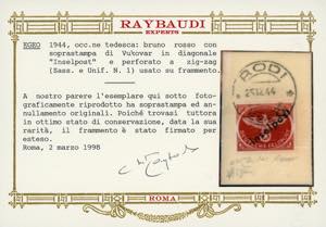 OCCUPAZIONE TEDESCA EGEO 1944 - ... 