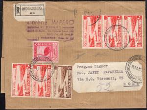 SOMALIA AFIS POSTA AEREA 1954 - 10 s. ... 