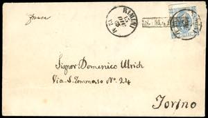 1863 - 15 cent. azzurro Litografico, I tipo, ... 