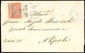 1870 - 2 cent. De La Rue, tiratura di Torino ... 