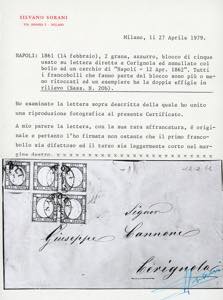 1862 - 2 grana azzurro (20b), ... 