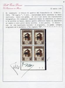 1943 - 5 cent. Caduta del ... 