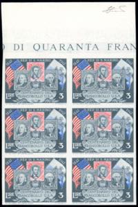 1947 - 3 lire Centenario francobollo Stati ... 