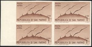 1946 - 1 lira Vedute, non dentellato (52b), ... 