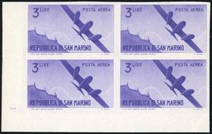 1946 - 3 lire Vedute, non dentellato (54b), ... 