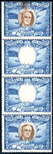 1947 - 1 lira Roosvelt, striscia verticale ... 