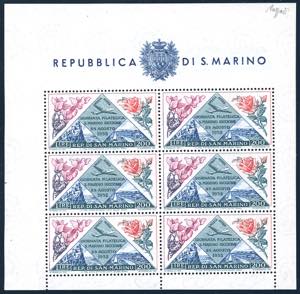 1952 - Fiori-Giornata Filatelica, foglietto ... 